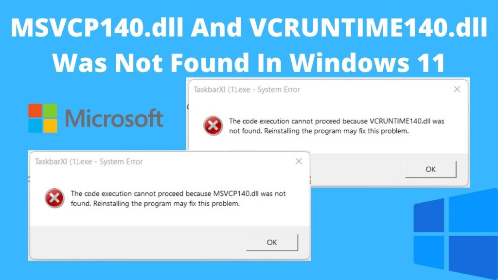 vcruntime140.dll missing
